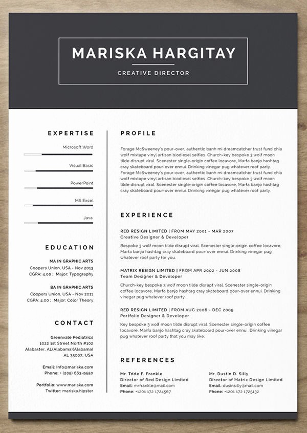 Unique Resume Templates Free Word Unique 24 Free Resume Templates to Help You Land the Job