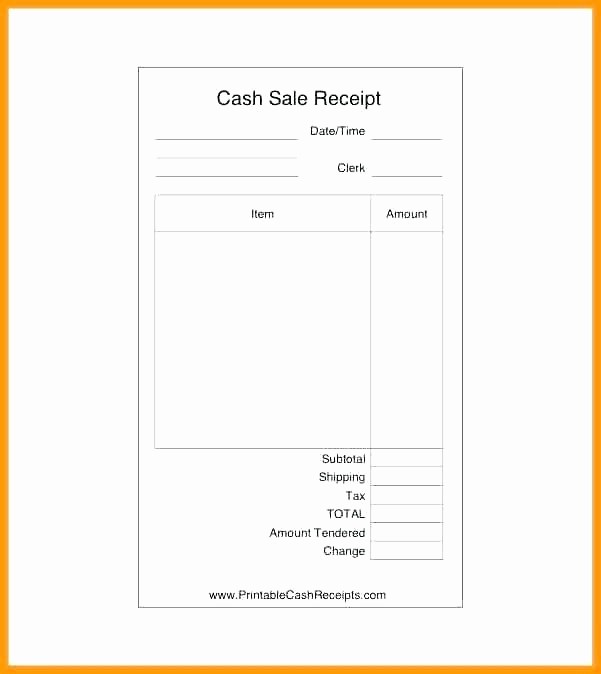Used Car Sales Receipt Template Beautiful Printable Sales Receipt Printable Sales Receipts Sales