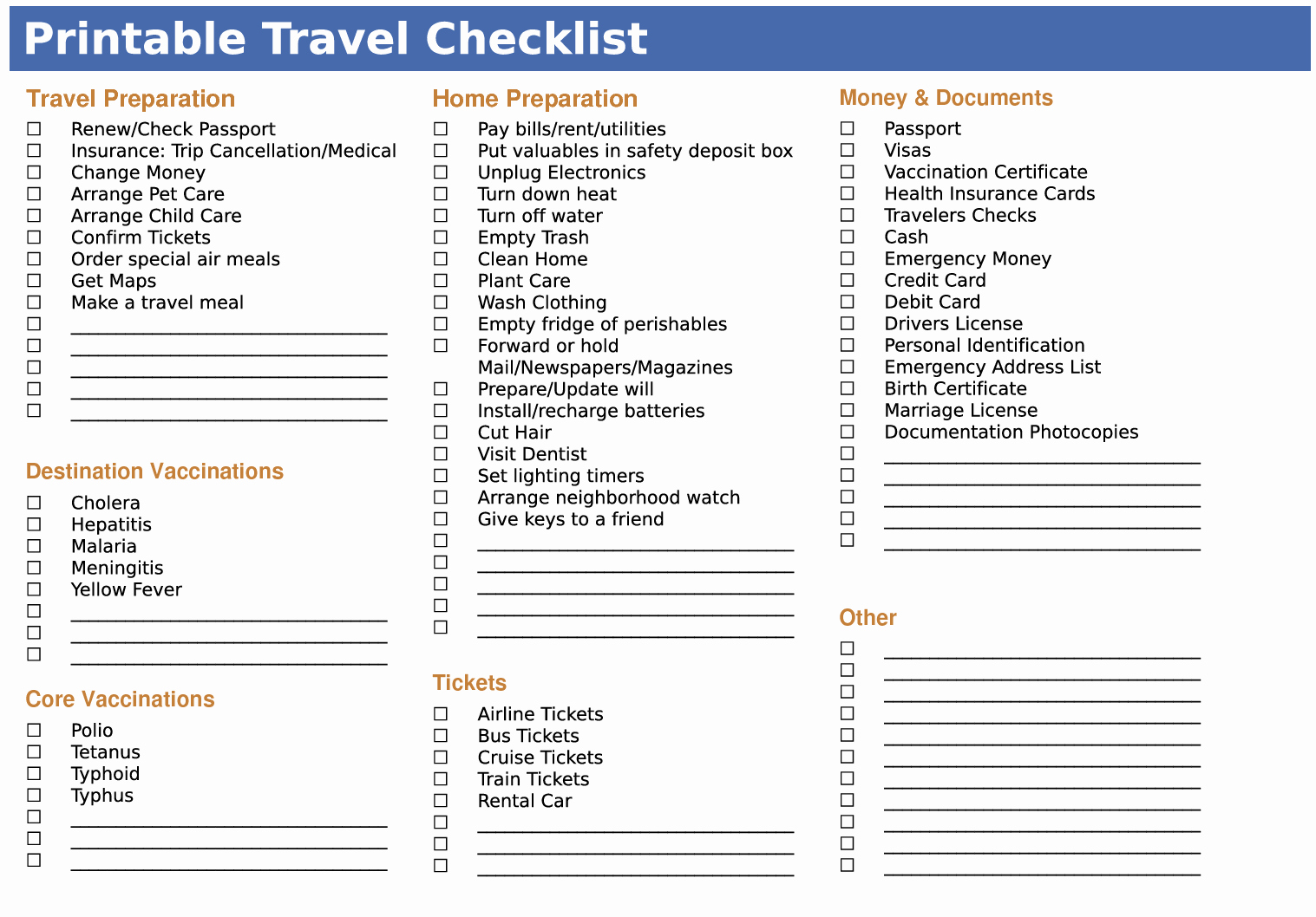 Vacation to Do List Printable Lovely Printable Travel Packing Check List – Travel Tips and