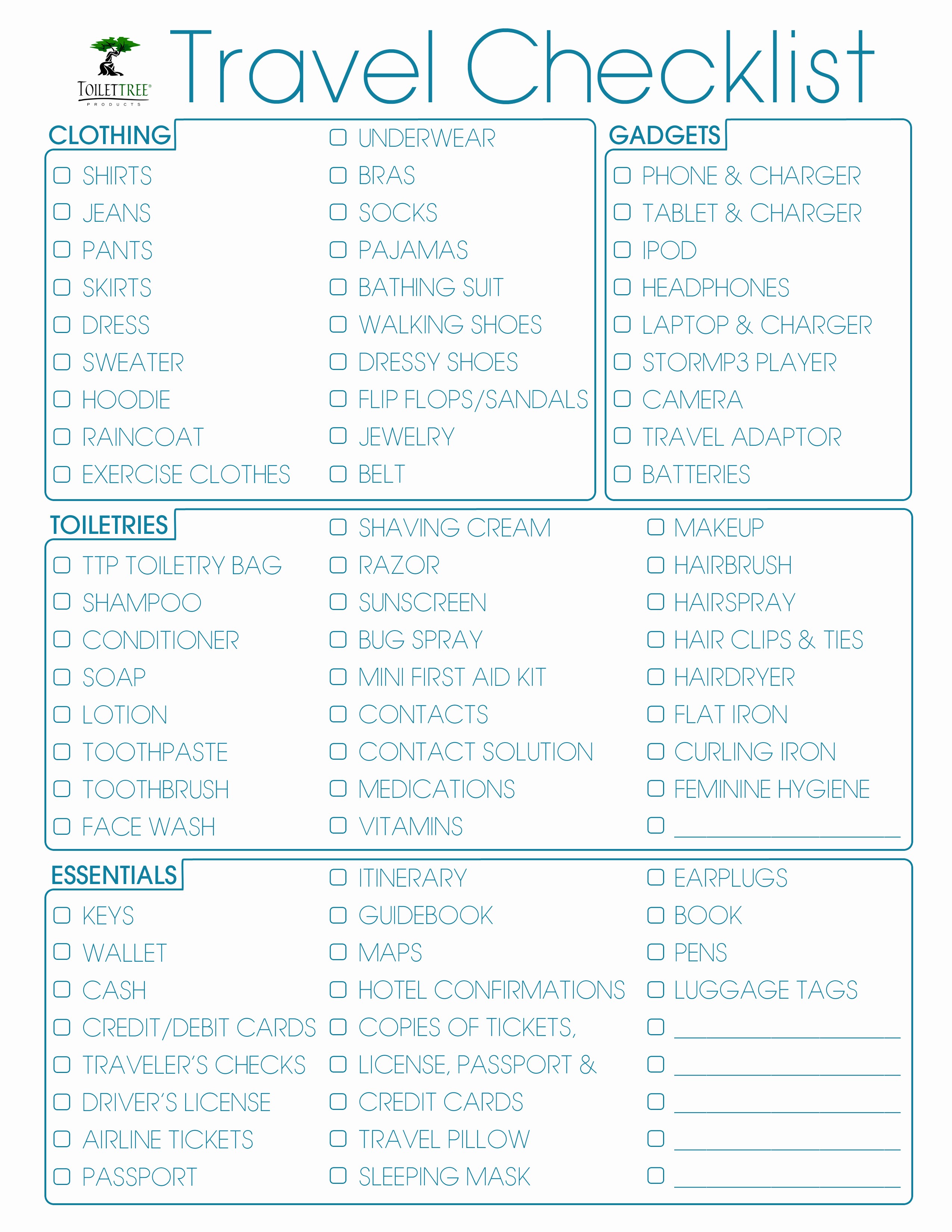Vacation to Do List Printable New 8 Best Of Printable Vacation Checklist Printable