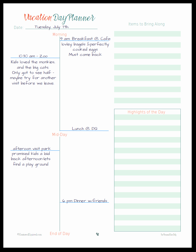 Vacation to Do List Template New Vacation Planning Checklist Planner Printables Sample