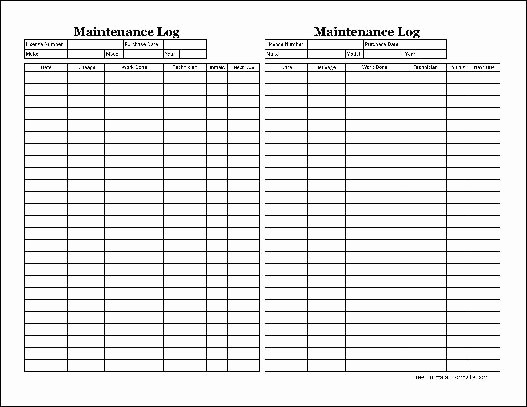 Vehicle Maintenance Log Book Pdf Elegant Vehicle Maintenance forms