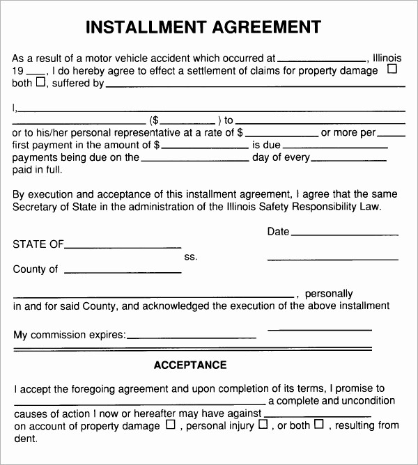 Vehicle Sale Agreement with Payments Luxury 6 Sample Installment Agreement Templates