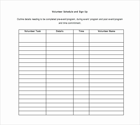 Volunteer Sign Up form Template Awesome Volunteer Sign Up Sheet Templates Plete but Classroom