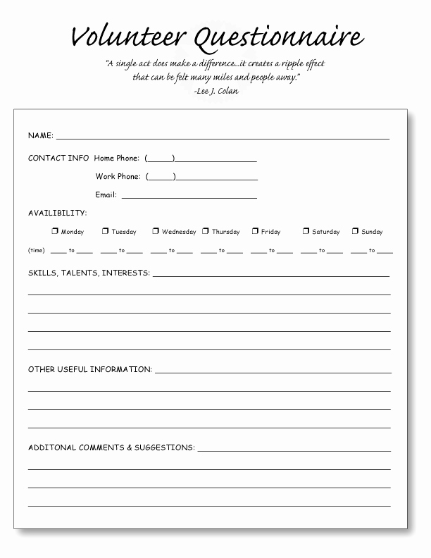 Volunteer Sign Up form Template Elegant Home School Printable Volunteer Homeschool