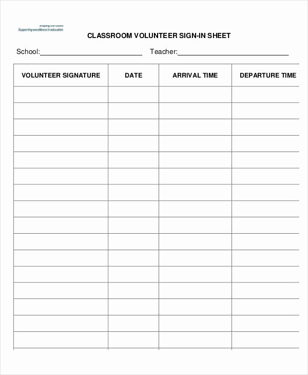 Volunteer Sign Up form Template Elegant Volunteer Sign In Sheet Templates 14 Free Pdf Documents