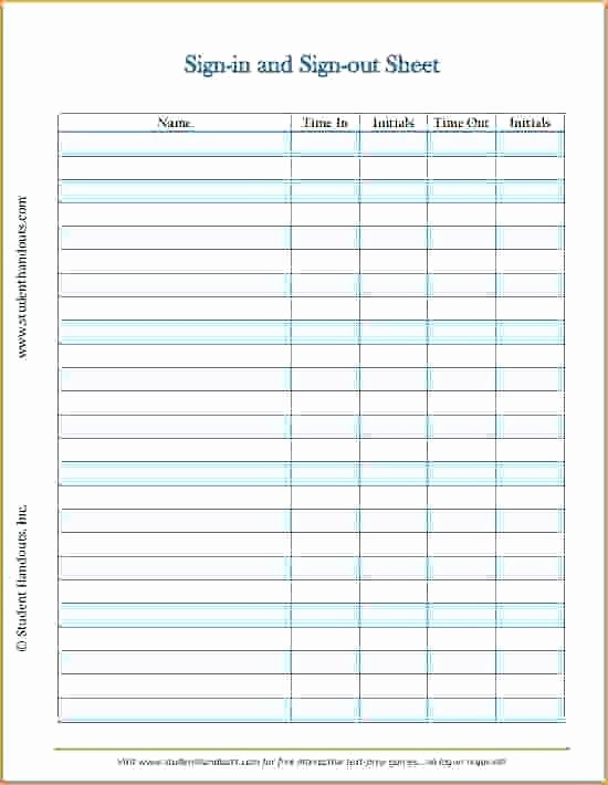 Volunteer Sign Up Sheet Printable Best Of Free Printable Visitor Sign In Sheet Template Out Excel