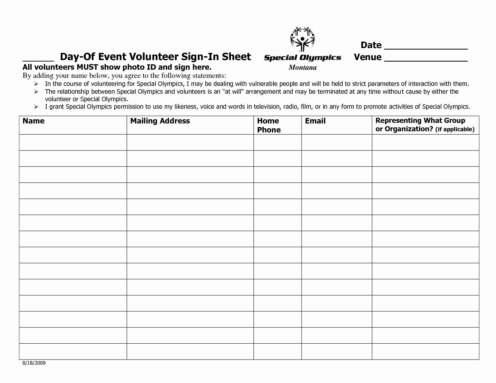 Volunteer Sign Up Sheet Printable Unique Volunteer Hours Log Sheet Template Teaching Collection