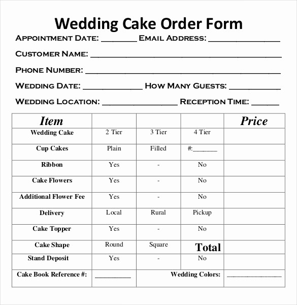 Wedding Flowers order form Template Luxury Wedding order Template – 38 Free Word Pdf Psd Vector