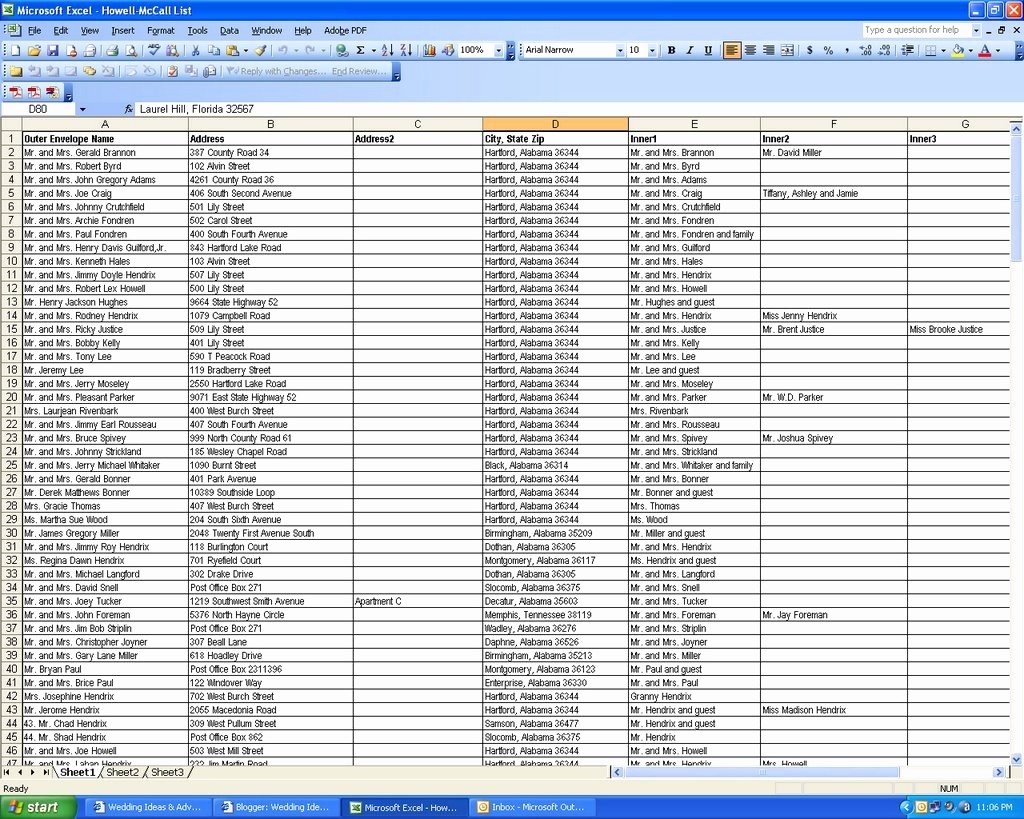 Wedding Guest List Spreadsheet Excel Elegant Wedding Spreadsheet Templates Wedding Spreadsheet