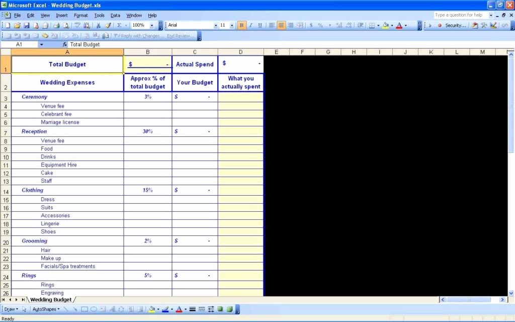Wedding Guest List Spreadsheet Excel Lovely Wedding Spreadsheet Templates Spreadsheet Templates for