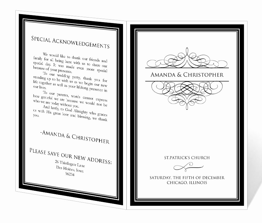 Wedding Programs Templates Free Download Luxury Wedding Program Template Printable Instant Download