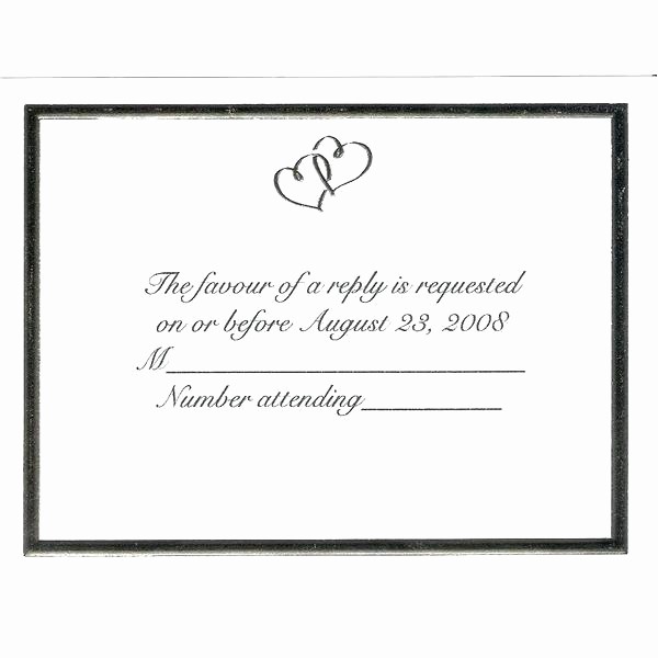 Wedding Response Card Template Free Best Of Rsvp Cards for Weddings Template – Giancarlosopofo