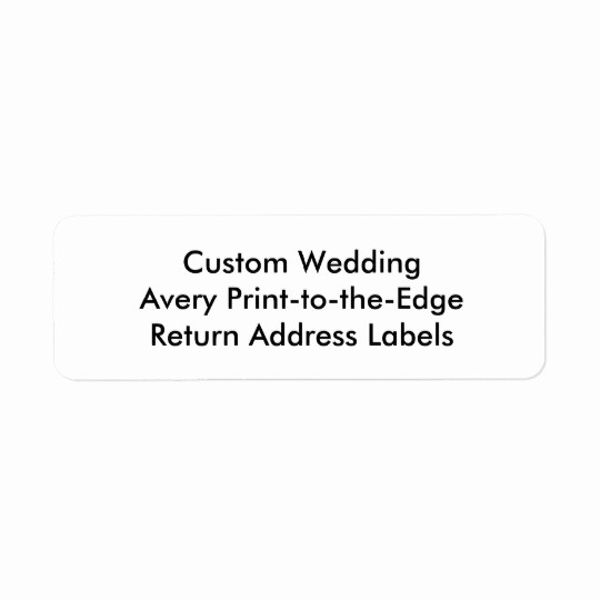Wedding Return Address Label Template New Custom Wedding Avery Return Address Labels