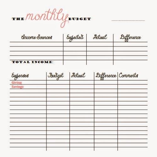 Weekly and Monthly Budget Template Fresh Free Monthly and Bi Weekly Bud Printables