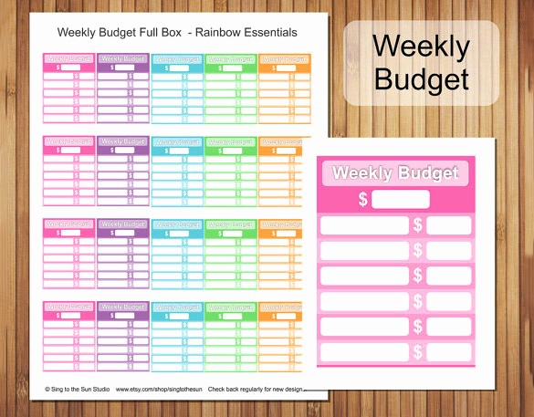 Weekly and Monthly Budget Template Luxury 33 Bud Templates Word Excel Pdf