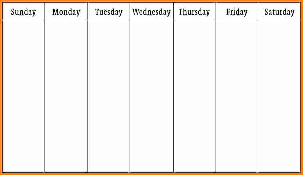 Weekly Calendar Monday Through Friday Beautiful 10 Monday Thru Friday