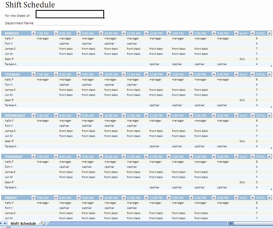 Weekly Employee Shift Schedule Template Luxury Shift Work Scheduling Work Scheduling