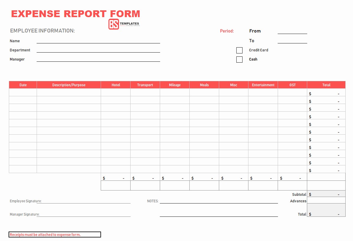 Weekly Expense Report Template Excel Awesome Expense Report form Excel Expense Spreadshee Simple