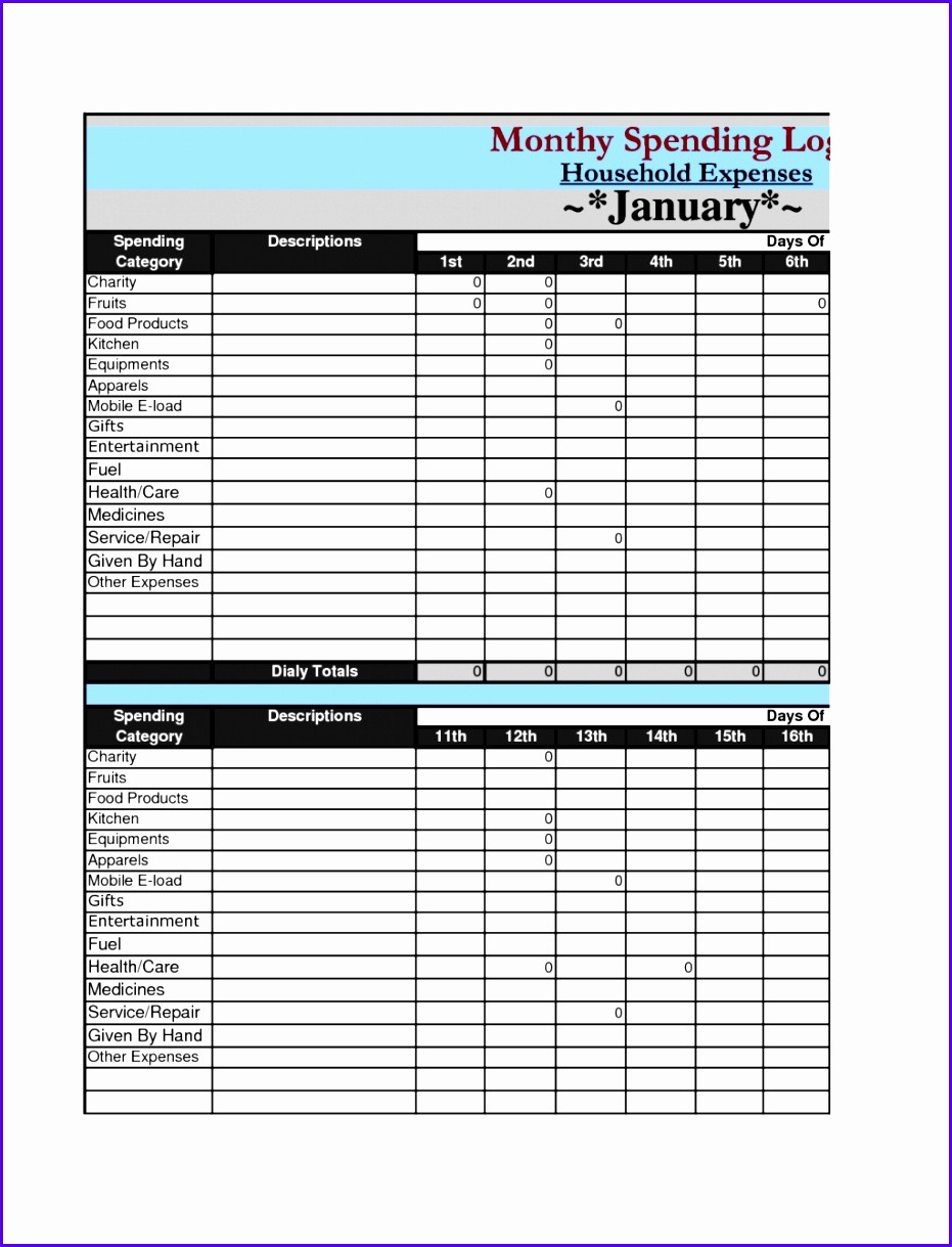 Weekly Expense Report Template Excel Fresh 10 Excel Expense Report Template Exceltemplates
