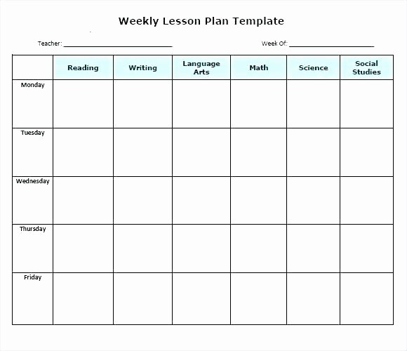 Weekly Lesson Plan Templates Free Awesome Free Editable Weekly Lesson Plan Template – Lesson Plan