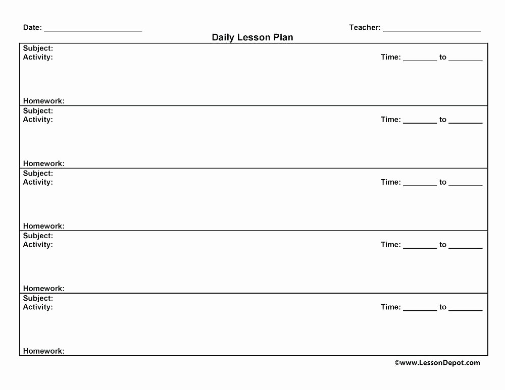 Weekly Lesson Plan Templates Free Fresh Free Printable Lesson Plans for Preschoolers Templates