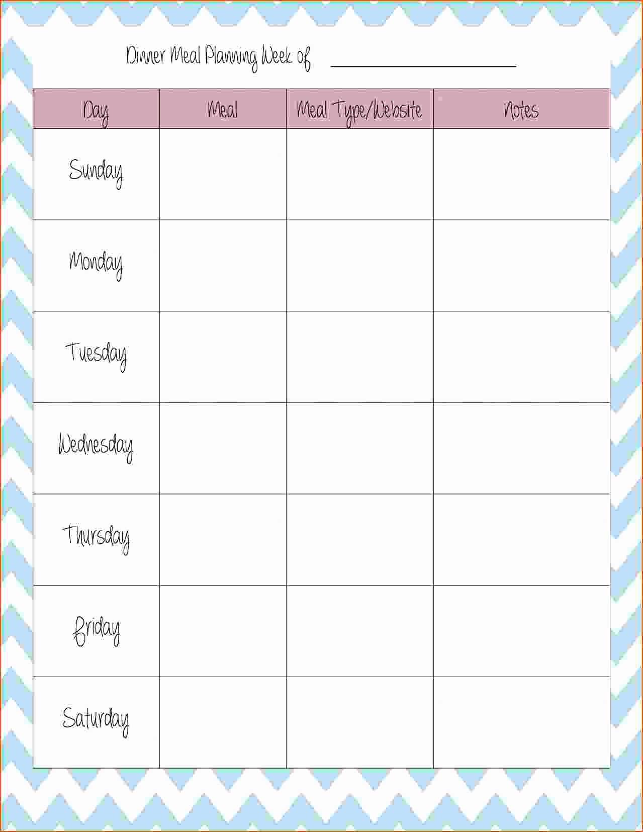 Weekly Meal and Snack Planner Beautiful 45 Printable Weekly Meal Planner Templates