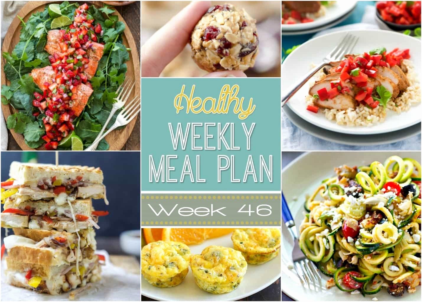 Weekly Meal and Snack Planner Fresh Healthy Weekly Meal Plan 46 Yummy Healthy Easy
