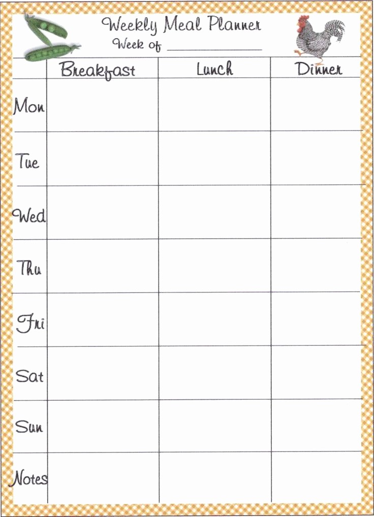 Weekly Meal and Snack Planner Fresh Meal Planner Template Planning Meals is One Of the