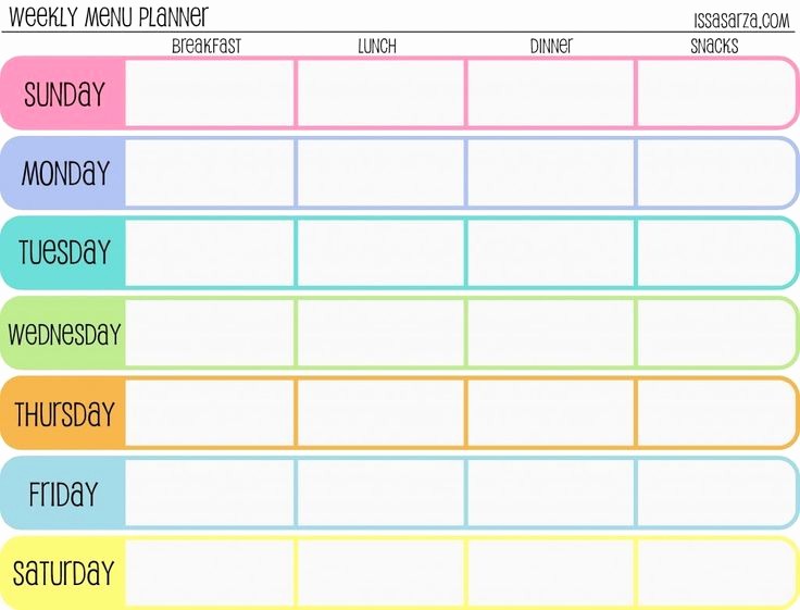 Weekly Meal Plan Template Free Awesome Best 25 Weekly Meal Planner Template Ideas On Pinterest