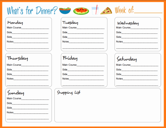 Weekly Meal Plan Template Free Best Of Meal Planning Templates On Pinterest