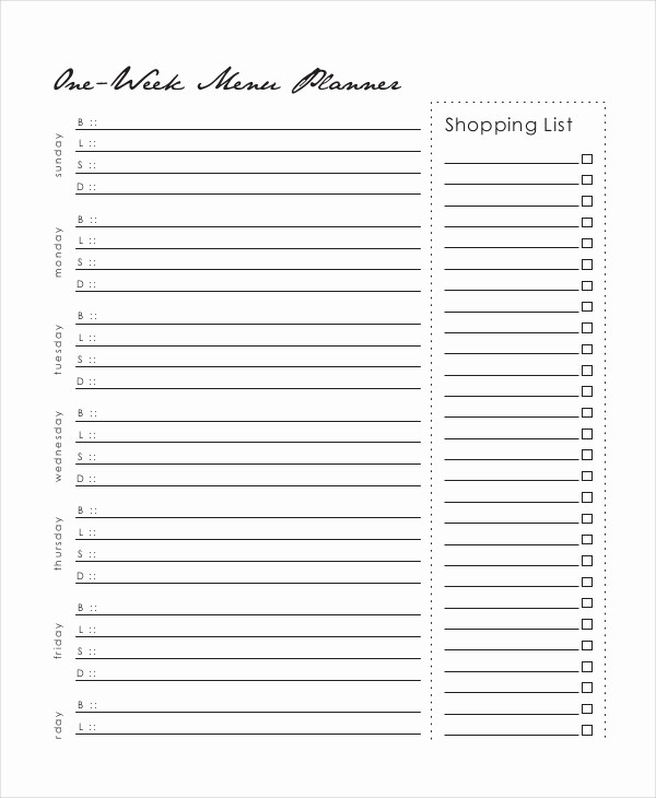 Weekly Meal Planner Template Pdf Best Of Weekly Meal Planner 10 Free Pdf Psd Documents Download