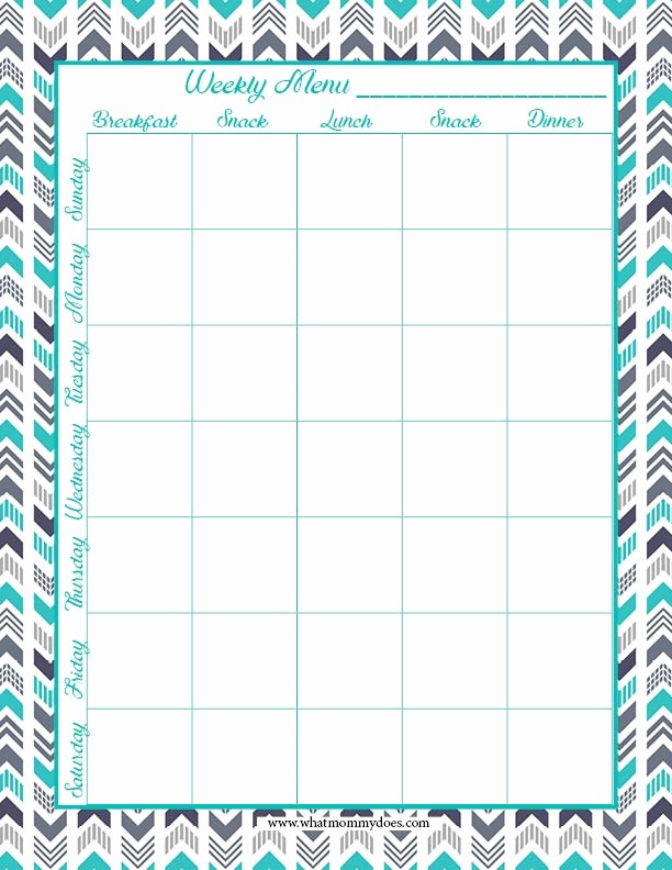 Weekly Meal Planner Template Pdf Lovely Free Printable Weekly Meal Planning Templates and A Week