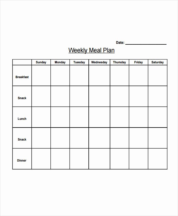 Weekly Meal Planner Template Pdf Luxury 10 Diet Plan Templates Free Sample Example format
