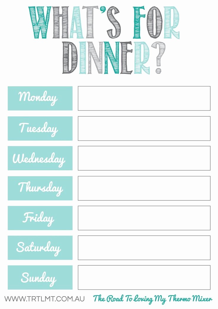 Weekly Meal Planning Template Free Beautiful Free Meal Planning Printables Printables