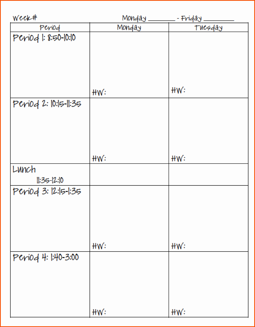 Weekly Planner Template for Teachers Beautiful 8 Teacher Planner Template Bookletemplate