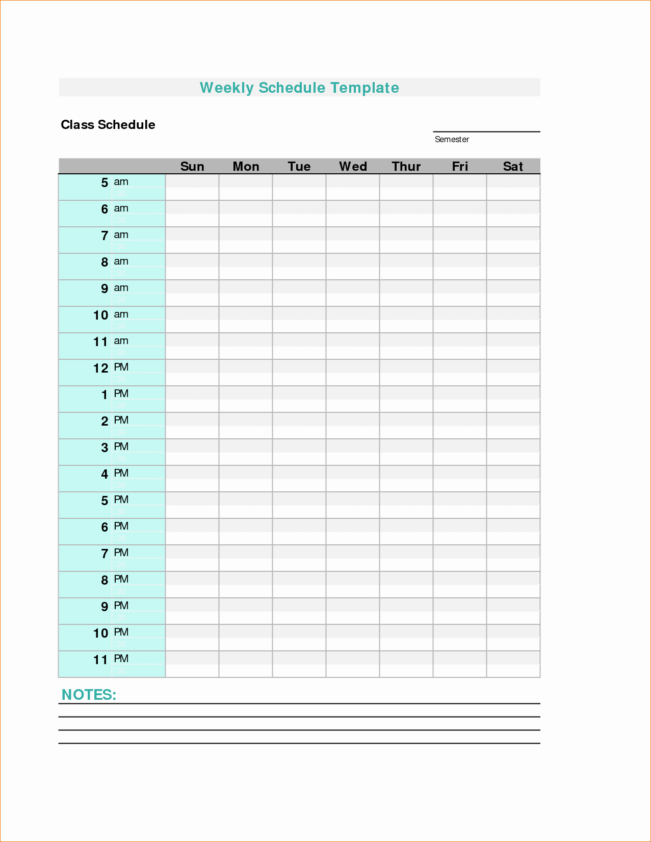Weekly Schedule Template with Time Fresh 3 Weekly Schedule Template Pdf