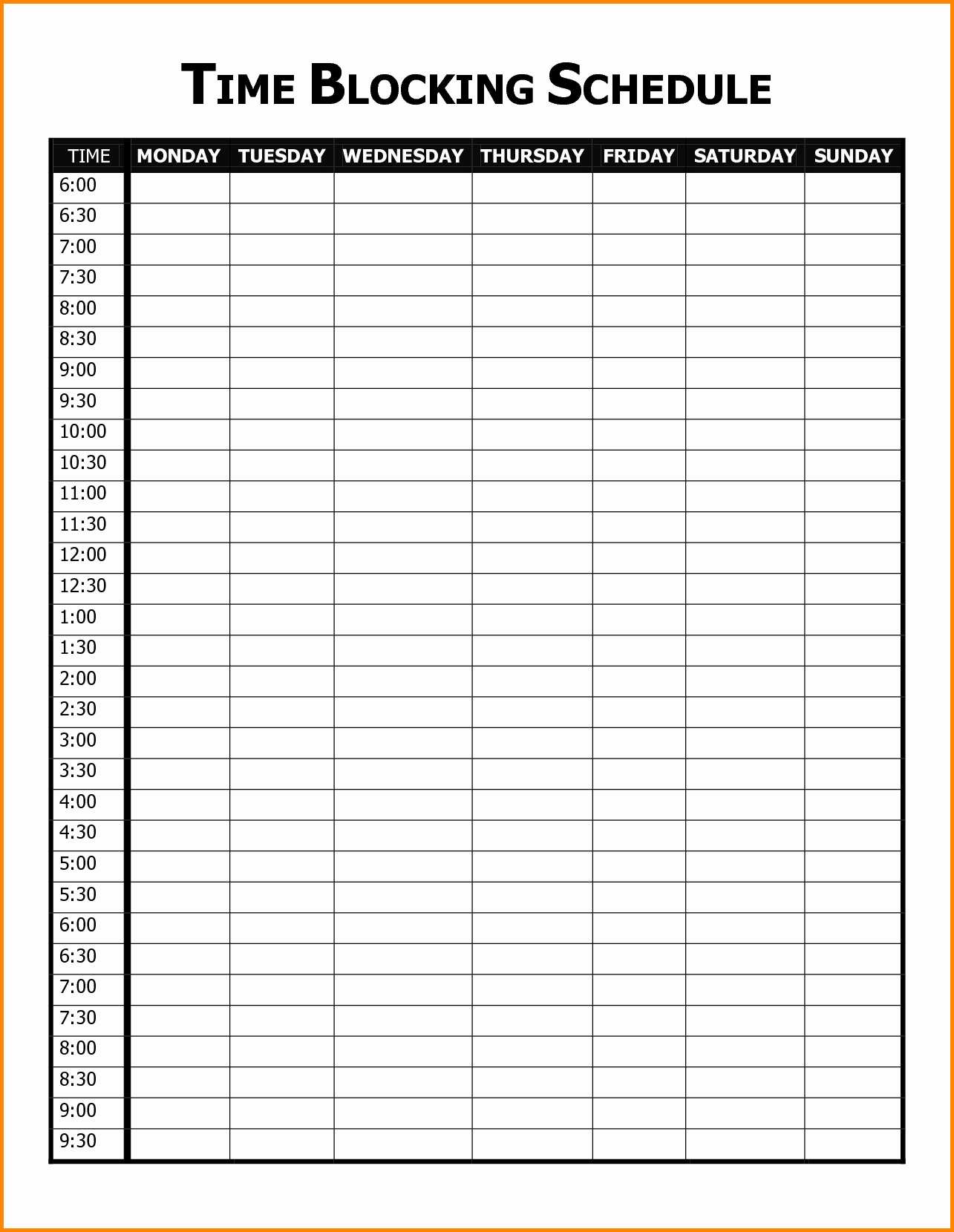 Weekly Schedule Template with Time Fresh Monthly Schedule Template Excel