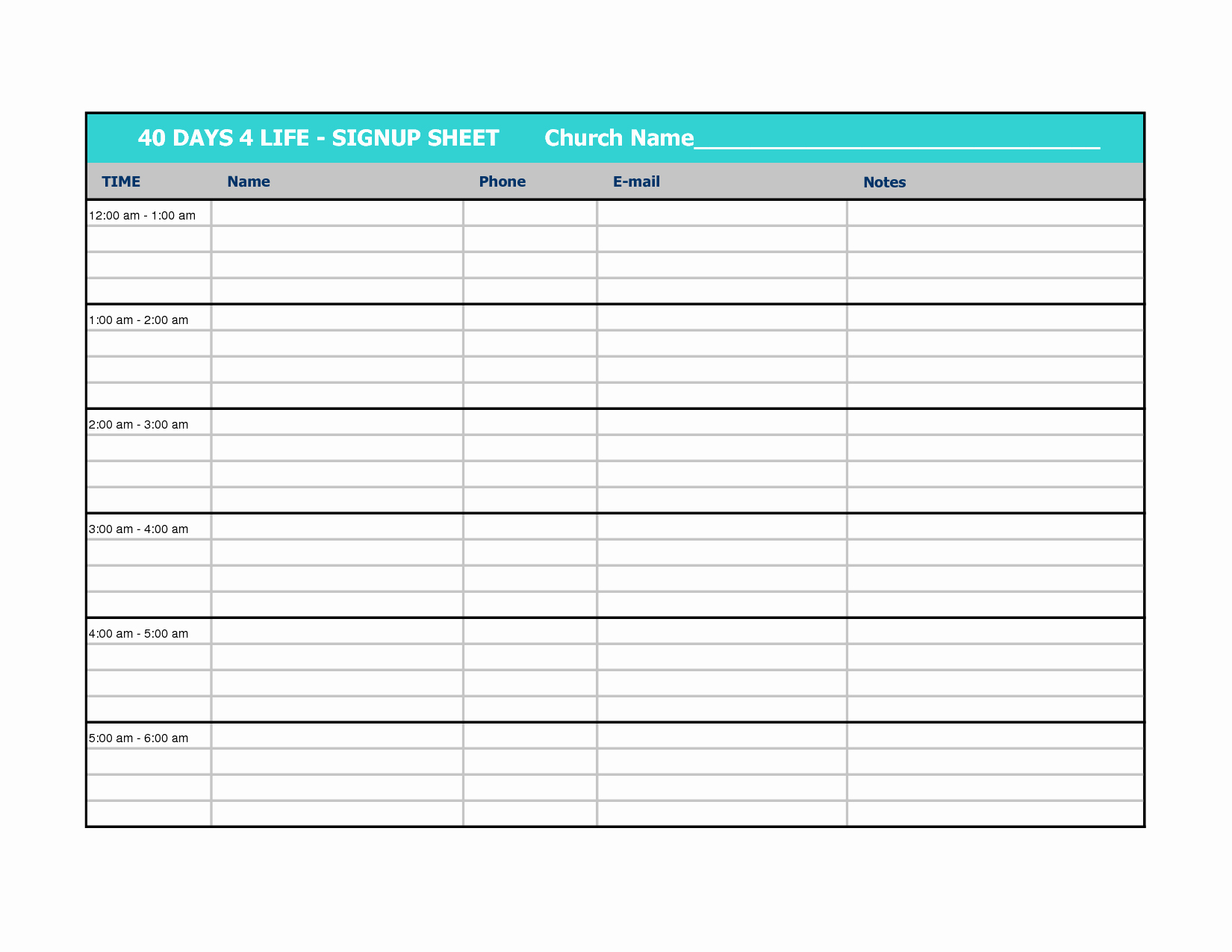 Weekly Sign In Sheet Template Best Of Weekly Calendar Sign Up Sheet