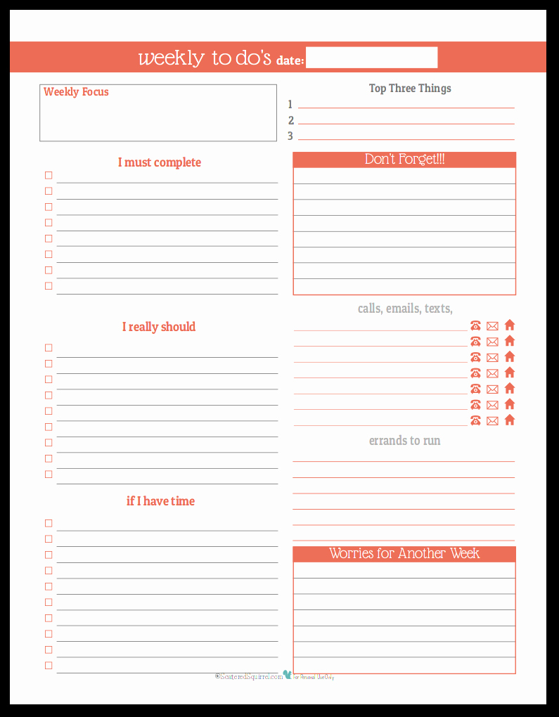 Weekly Things to Do List Elegant Plan Your Week with the New Weekly to Do List Planner
