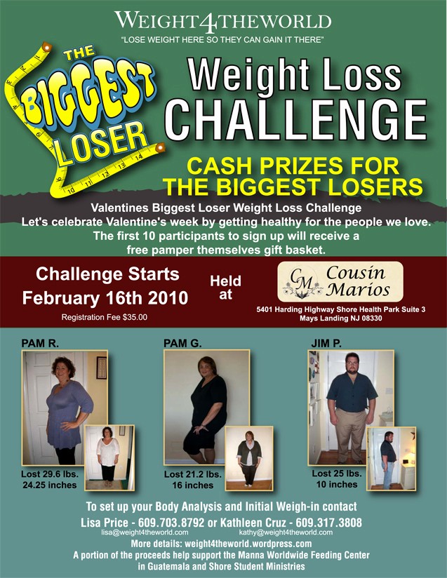 Weight Loss Challenge Flyer Template Elegant Biggest Loser Weight Loss Challenge