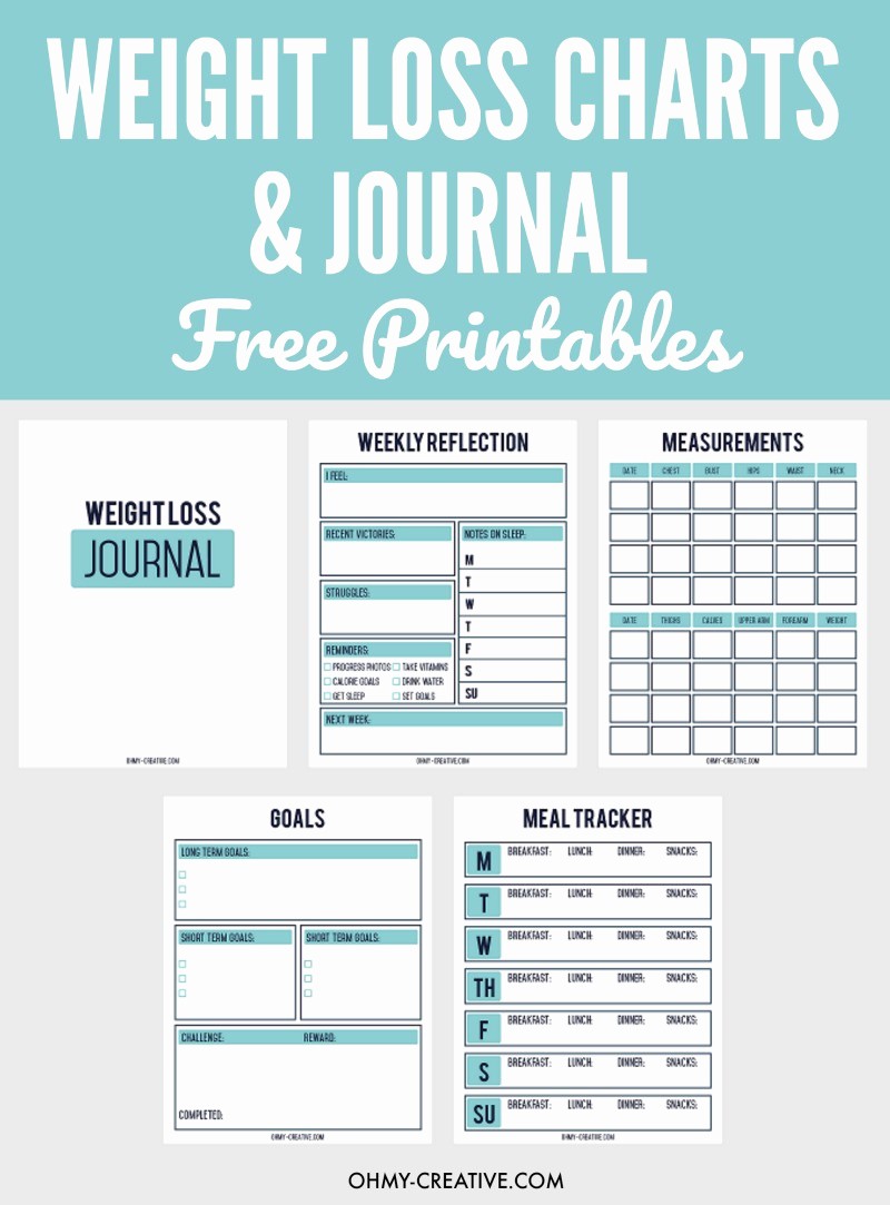 Weight Loss Chart for Women New Printable Weight Loss Chart and Journal for Weight Loss