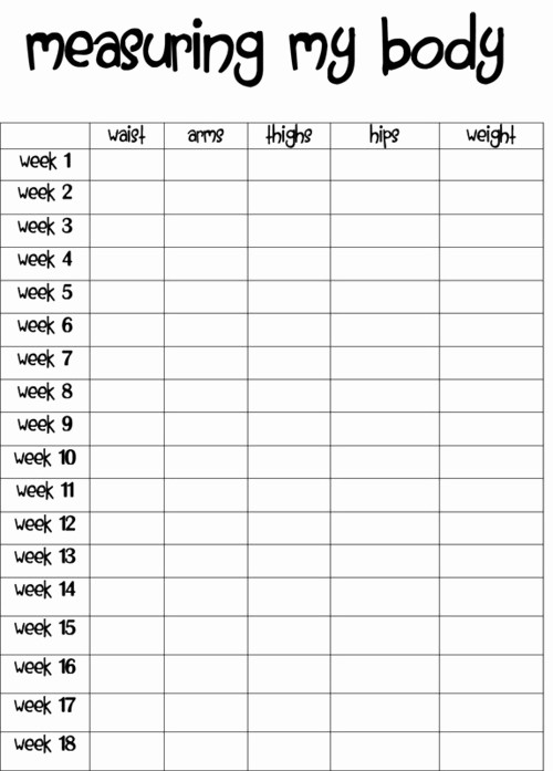 Weight Loss Chart Printable Blank New 8 Best Of Daily Weight Chart Printable Printable