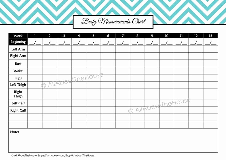 Weight Loss Chart Printable Blank New Health and Fitness Printables Kit