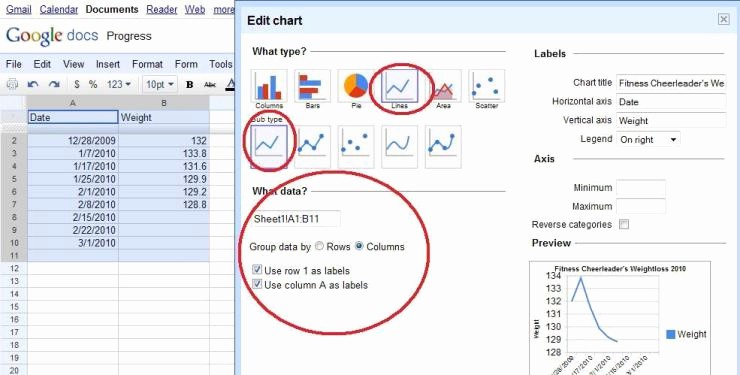 Weight Loss Spreadsheet Google Docs New How to Use Google Docs to Track and Display Your Weight