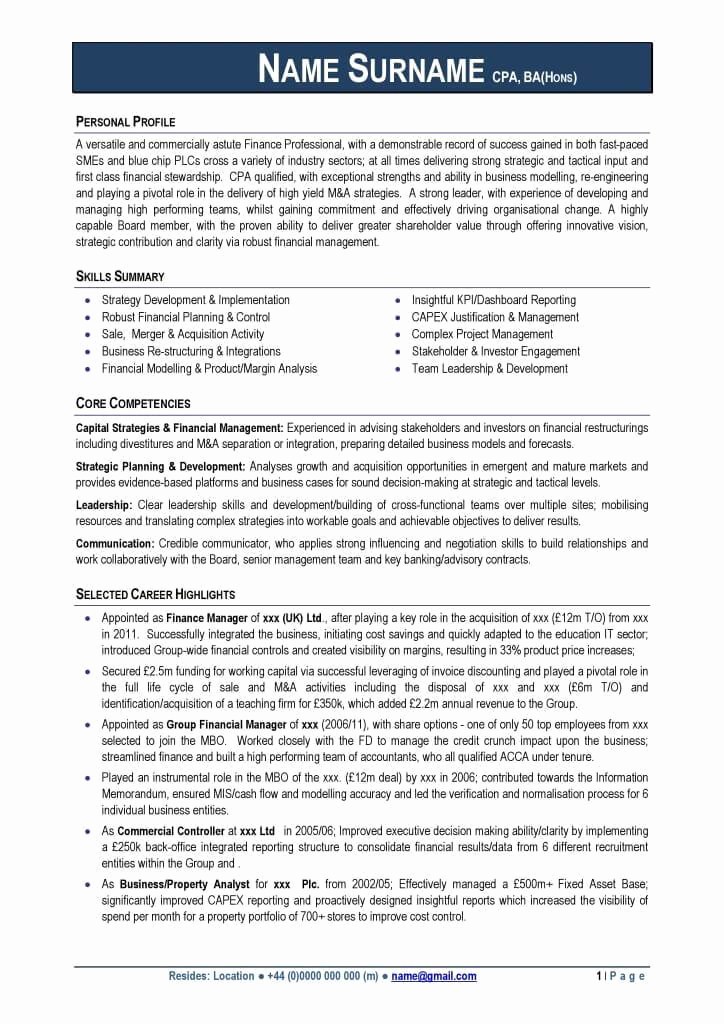 What is A Cv Letter Inspirational Cv Examples Free Download