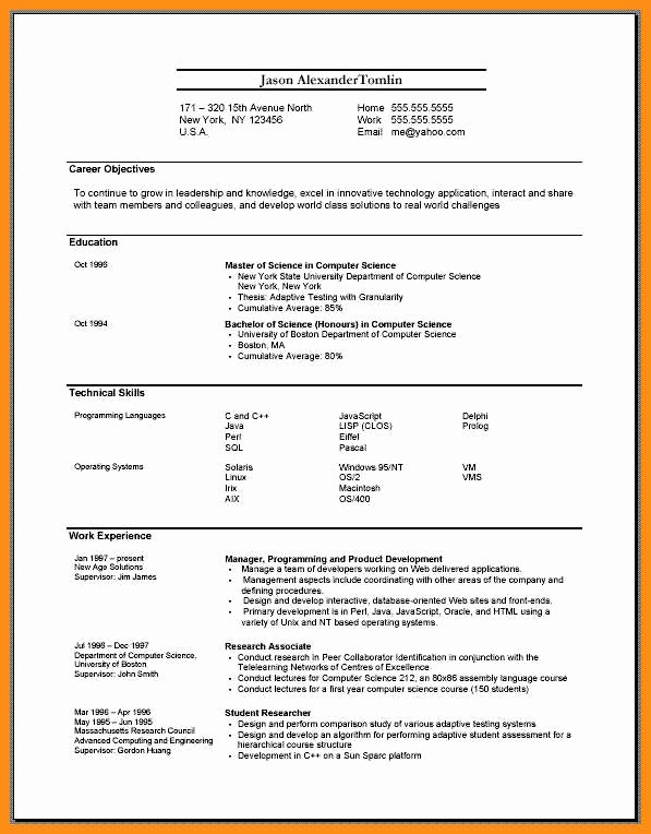 What is A Cv Word Best Of 7 Resume format In Word