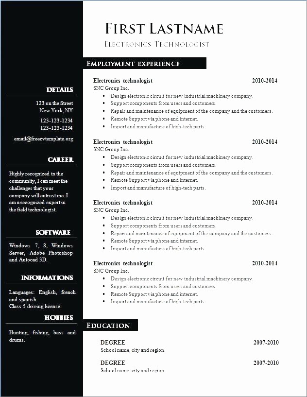 What is A Cv Word New Curriculum Vitae Download In Ms Word