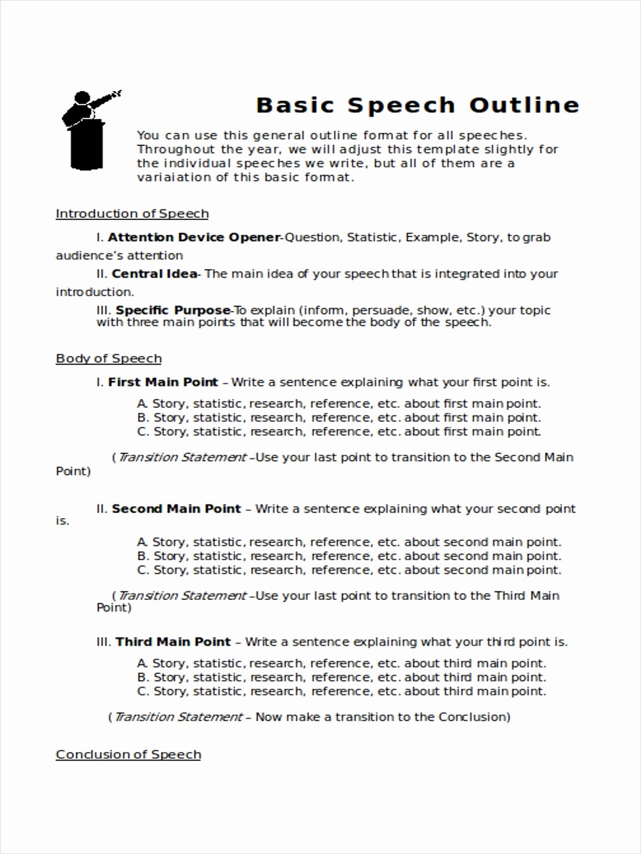 What is A Speech Outline Elegant 36 Outline Examples &amp; Samples In Word Pages