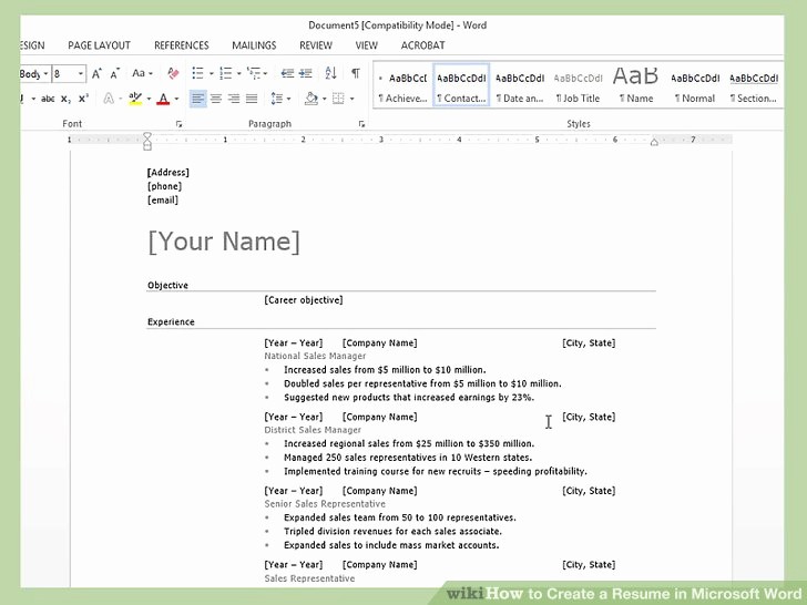What Microsoft Program Makes Resumes Inspirational How to Create A Resume In Microsoft Word with 3 Sample